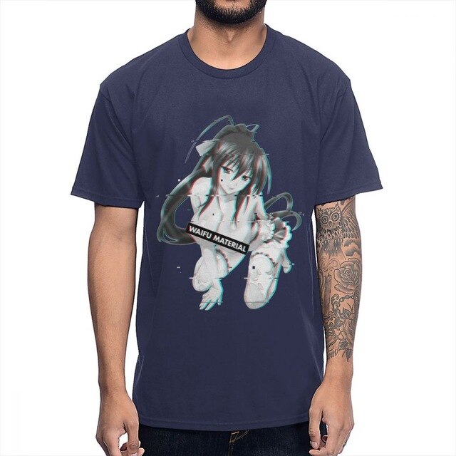nude waifu material - Anime - T-Shirt
