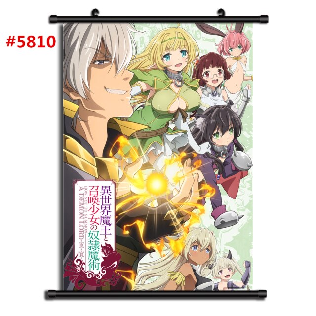 Isekai Maou to Shoukan Shoujo no Dorei Majutsu Anime HD Print Wall Poster  Scroll