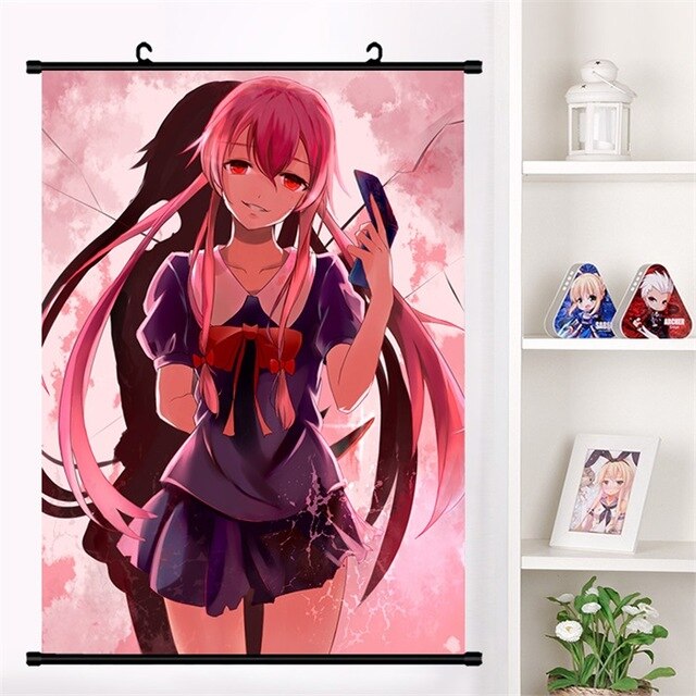  Mirai Nikki Anime Fabric Wall Scroll Poster (16 X 21) Inches:  Prints: Posters & Prints