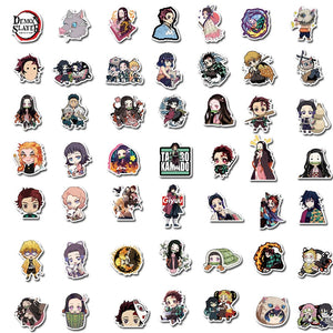 10/50/100/pcs Anime Demon Slayer Kimetsu No Yaiba Waterproof Stickers
