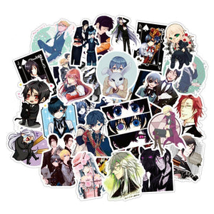 10/50/pcs Japan Anime Black Butler Waterproof Stickers