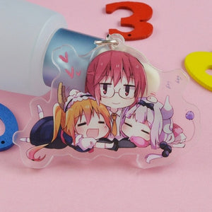 1pcs Anime Kobayashi's Dragon Maid Keychain