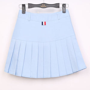 A-line Above Knee Skirt Female Thin Mini Empire Tennis Skirts