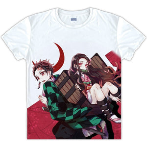 2019 Anime Kimetsu no Yaiba T-shirt Short Sleeve T shirt Unisex Size S-3XL - Kawainess