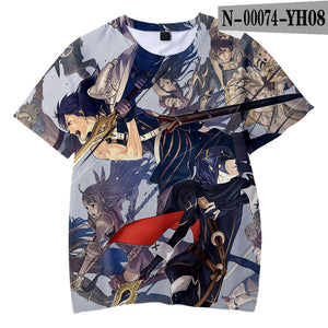 Fire Emblem - Unisex Soft Casual Anime Short Sleeve Print T Shirts