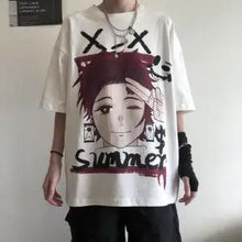 2021 Harajuku Demon Slayer Men T-Shirt Anime Clothing