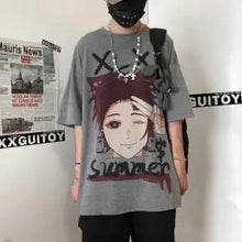 2021 Harajuku Demon Slayer Men T-Shirt Anime Clothing