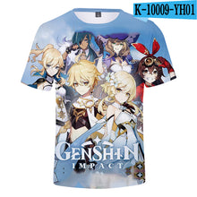 Genshin Impact - Unisex Soft Casual Anime Short Sleeve Print T Shirts