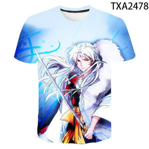 Inuyasha - Unisex Soft Casual Anime Short Sleeve Print T Shirts