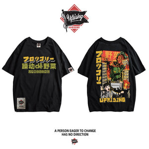 T Shirt Japanese Harajuku Monster Men T-shirt