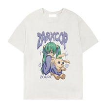 2021 Street Japanese Style Anime Print T-shirt Kawaii