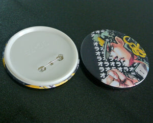 2pcs/set JoJo's Bizarre Adventure 75mm Pin Badges - Kawainess