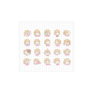 40pcs/pack Cute Anime Girls Scrapbook Adhesive Sticker
