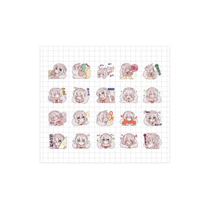 40pcs/pack Cute Anime Girls Scrapbook Adhesive Sticker