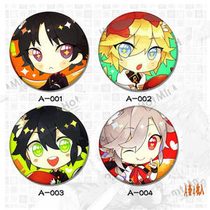 4pcs/set 2.6inch Anime Badge Seraph Of The End Badges
