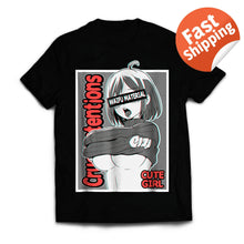 Ahegao Anime Girls T-Shirt Ecchi Waifu Material,
