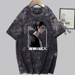 Anime Attack on Titan Eren T-shirt Anime Clothing Unisex