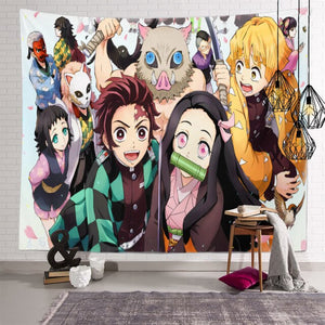Anime Cartoon Demon Slayer - Wall Hanging Tapestry Decoration