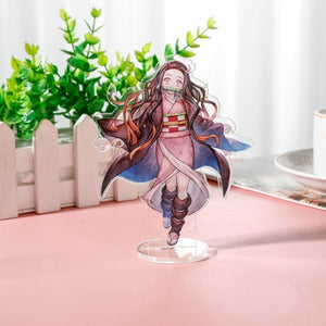 Anime Demon Slayer Kimetsu no Yaiba Kamado Tanjirou Hashira Giyuu Acrylic Stand Action Figure Desk Model Plate Holder Stationery