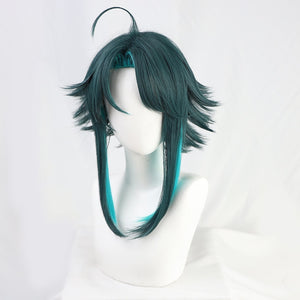 Genshin Impact - Xiao Green and Blue Cosplay Wig