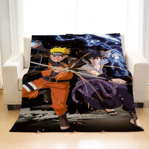 Naruto - Printed Anime Ultra-Soft Sherpa Blanket Bedding`