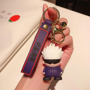 Anime Jujutsu Kaisen Gojou Rubber Key Chain