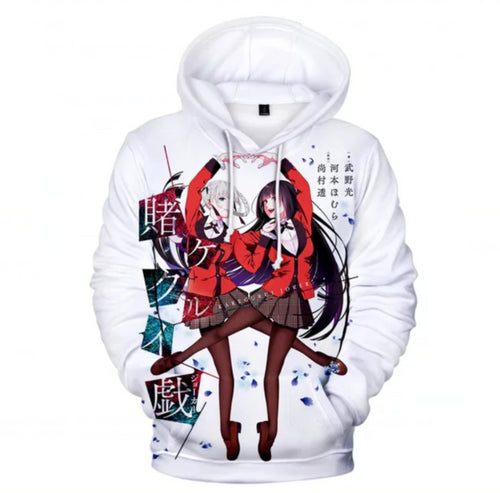 Kakegurui - Unisex Oversized Soft Anime Print Hoodie Sweatshirt Pullover