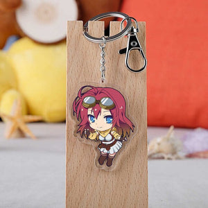 NO GAME NO LIFE Keychains transparent double-side