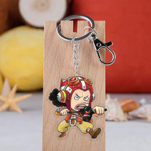 One Piece Cosplay Keychain Acrylic Car Key Holder Chain Pendant Keyring