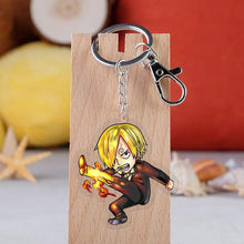 One Piece Cosplay Keychain Acrylic Car Key Holder Chain Pendant Keyring