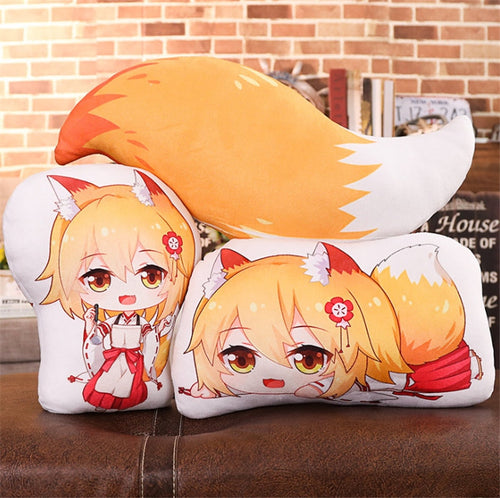 Anime Plush Pillows Sewayaki kitsune no senko-san  Double Sided Pillow