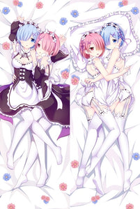 Re Zero: Starting Life in Another Realm - Ram - Double-Sided Anime Dakimakura Pillow Case