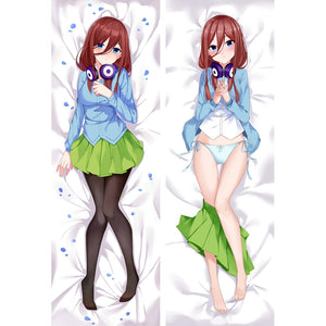 The Quintessential Quintuplets - Nakano Miku - Double-Sided Anime Dakimakura Pillow Case