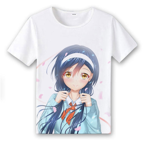 Anime Unisex Short Sleeve T-shirt Bokutachi wa Benkyou ga Dekinai