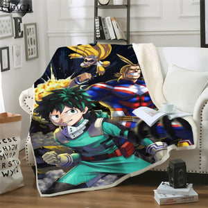 My Hero Academia - Printed Anime Ultra-Soft Sherpa Blanket Bedding