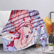 Darling In The FranXX - Printed Anime Ultra-Soft Sherpa Blanket Bedding