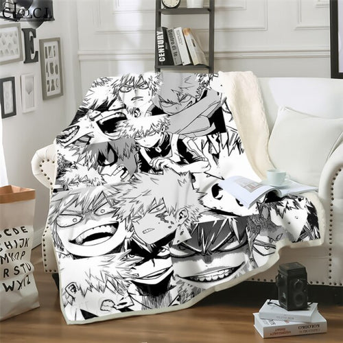 My Hero Academia - Printed Anime Ultra-Soft Sherpa Blanket Bedding