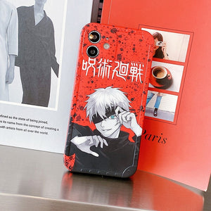 Jujutsu Kaisen Phone Case For Iphone 12 11 Pro X Xs Max XR 7 8 Plus Cute Soft Cover v2