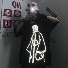 Naruto Style Streetwear Harajuku Men T-shirt Reflective