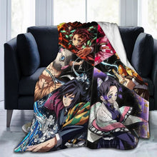 Demon Slayer Kimetsu No Yaiba - Printed Anime Ultra-Soft Sherpa Blanket Bedding
