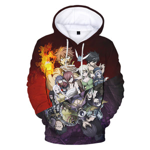 Fairy Tail - Unisex Oversized Soft Anime Print Hoodie Sweatshirt Pullover