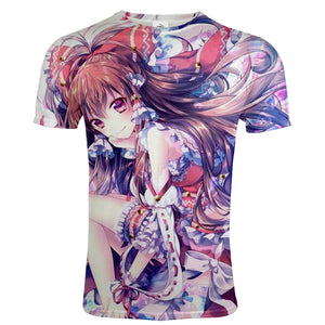 Sword Art Online - Yuuki Asuna - Unisex Soft Casual Anime Short Sleeve Print T Shirts