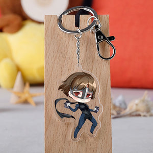 Game Persona 5 Acrylic Keychain JOKER Akira Kurusu Car Key Holder