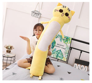 90-165cm Large Size Toys Cute Yellow Cat Anime Plush - Kawainess