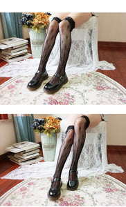 Lolita Style Sweet Lace Thigh High Stockings Sexy Over The Knee Fishnet Style