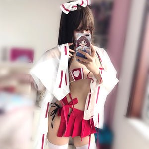 Japanese Kimono Witch Uniform Sexy Bikini Lingerie