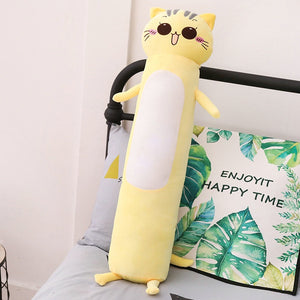 90-165cm Large Size Toys Cute Yellow Cat Anime Plush - Kawainess