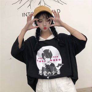 Harajuku Japanese Dark Girl T Shirt