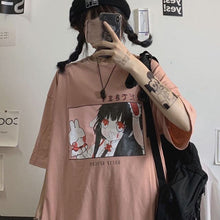 Harajuku Korea T Shirt Unisex Anime Clothing Bunny Fashion