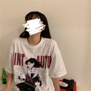 Harajuku Korea T Shirt Unisex Anime Clothing Bunny Fashion